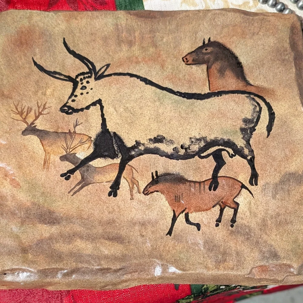 Bradford Exchange  Southwest Native Horse & Buffalo Serveware Dishes